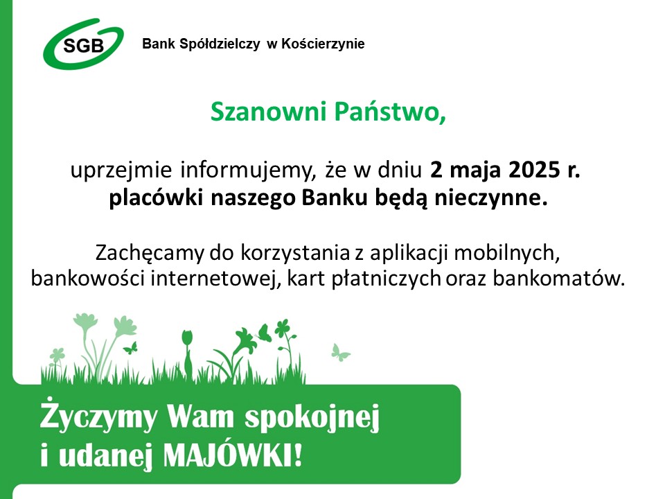 Nieczynna placówka 2 maja 2025