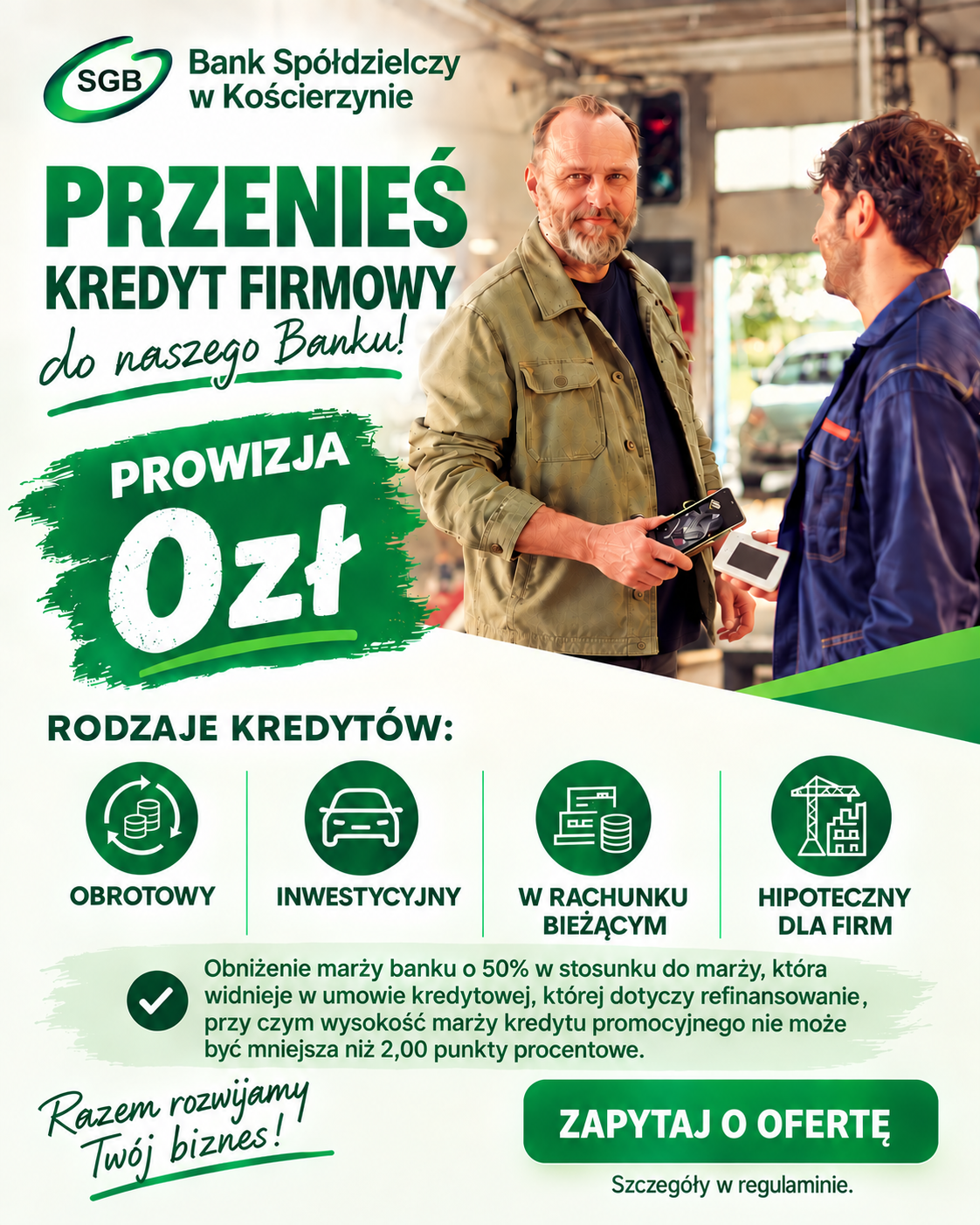 Przenieś kredyt firmowy